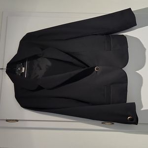 Black size 10 blazer with gold/black buttons